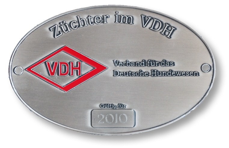 VDH Züchterplakette 2010 